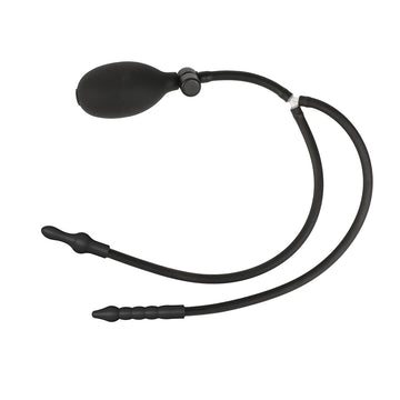 Double Head Pulling Beads Inflatable Butt Plug