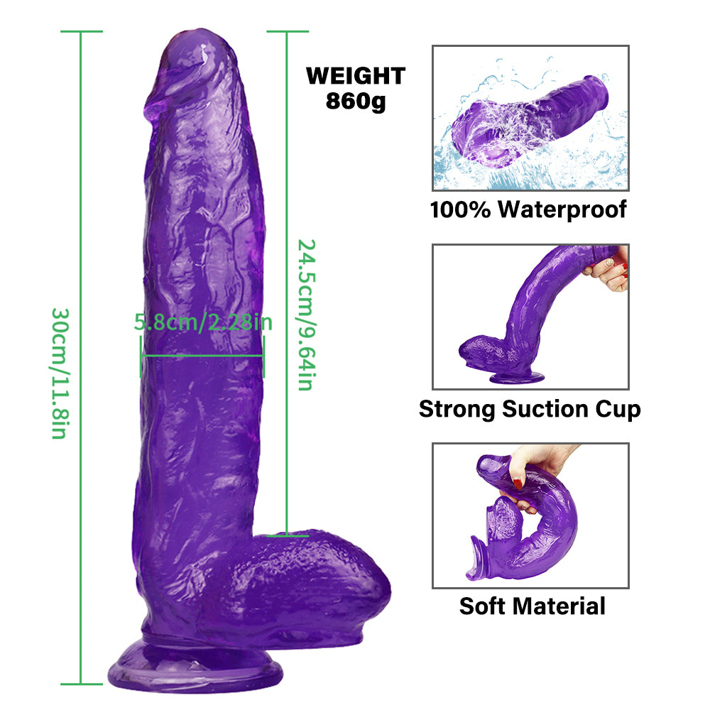 Big thick purple dildo