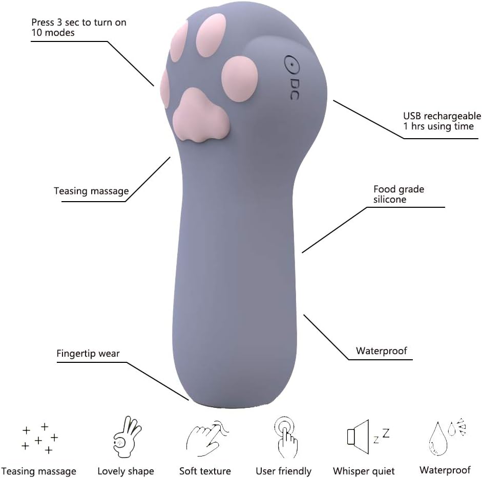 Vibrating Fingertip Massager Cute Discreet Toys