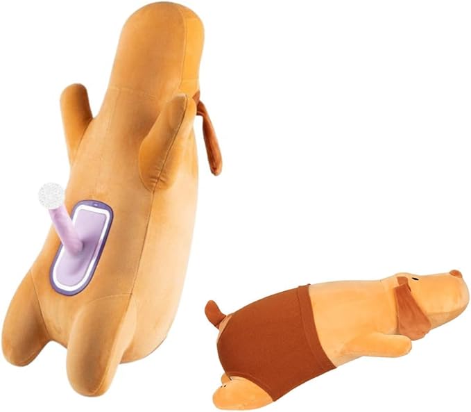 Dog Doll with Hidden Dildo Sex Machine