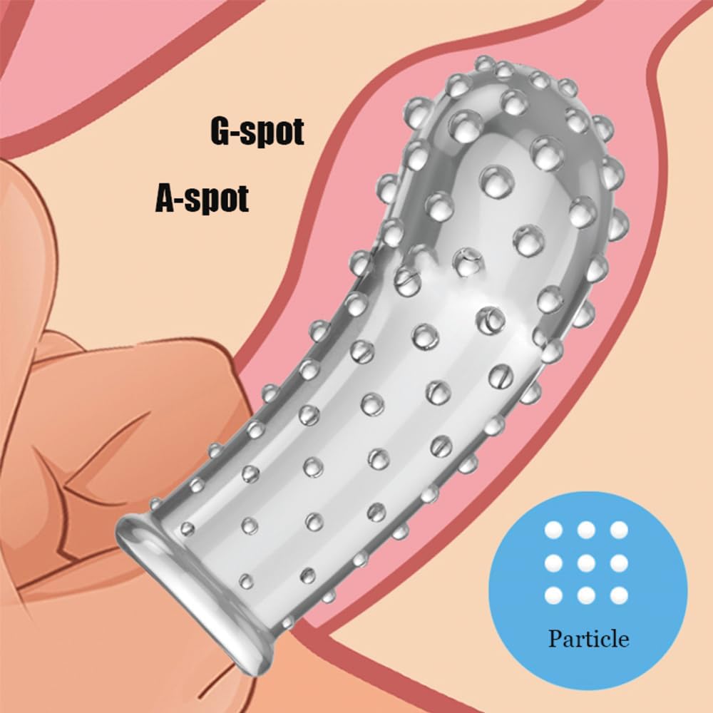 Finger Sleeve Vagina Massage 2 Piece Set for Couples