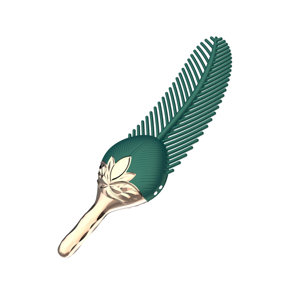 Green Vibrator Peacock Feather WaterProof Small