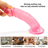 Load image into Gallery viewer, 6 inch pink dildo