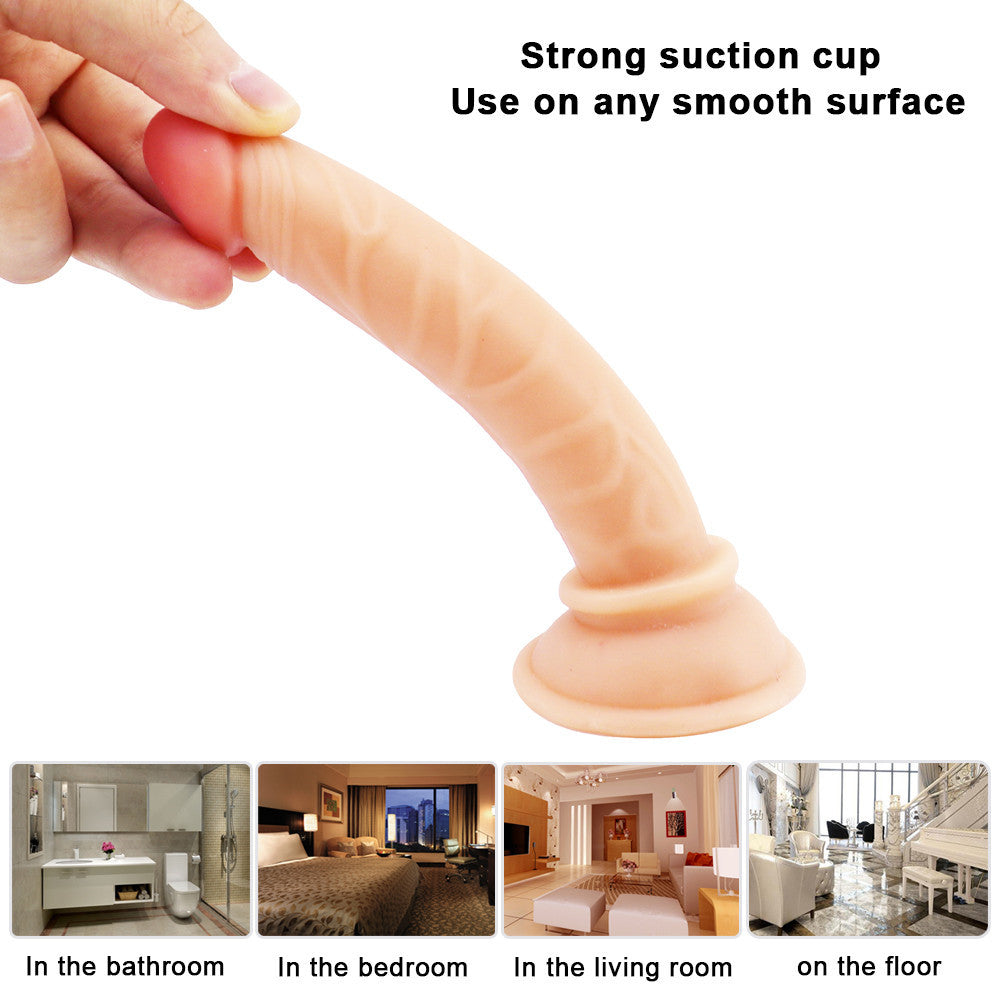 6 inch dildo Small flesh-colored