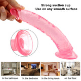 Load image into Gallery viewer, 8 Inch small straight pink dildo