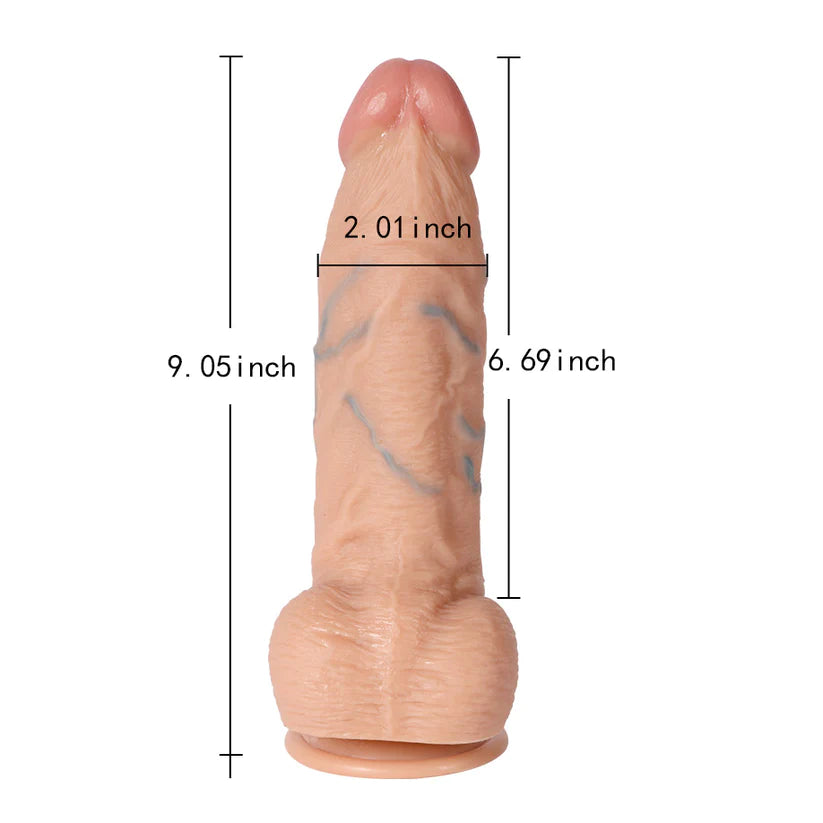 Flesh Colored Dildo Firm Realistic 9 inch