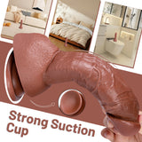 Load image into Gallery viewer, 10 inch Brown Suction Cup Realistic Dildo