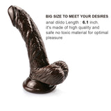 Load image into Gallery viewer, Coffee curved dildo