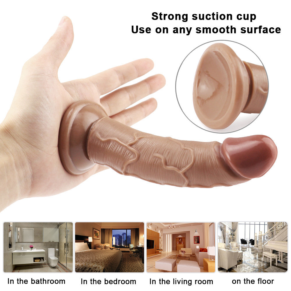 6 inch brown dildo