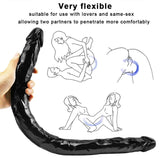 Load image into Gallery viewer, Double head 22 inch black dildo