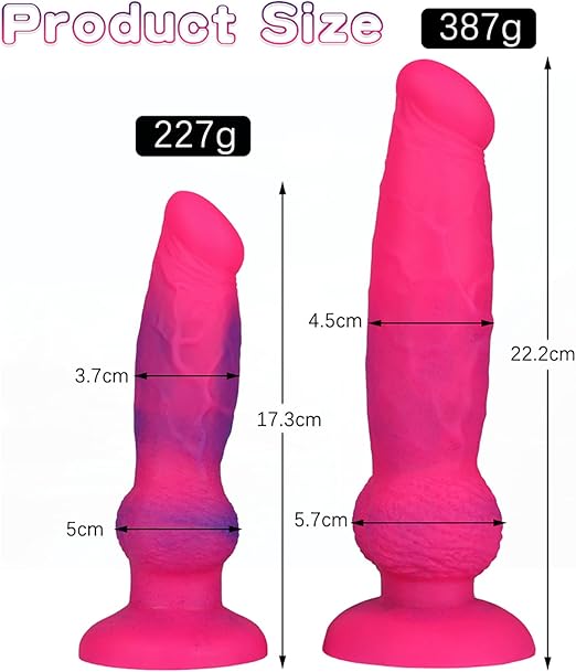 Pink Dog Penis Knot Dildo