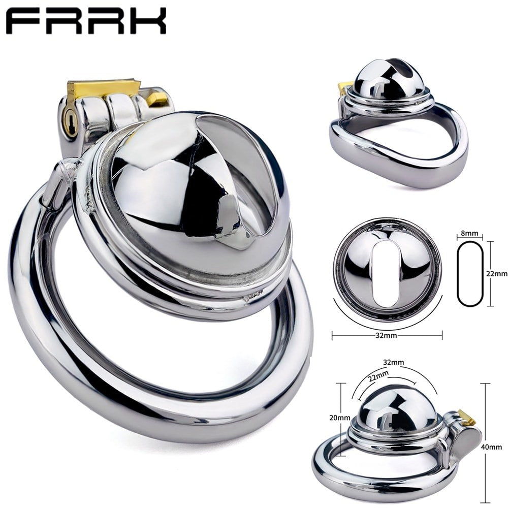 Extra Small Stainless Steel Male Chastity Cage