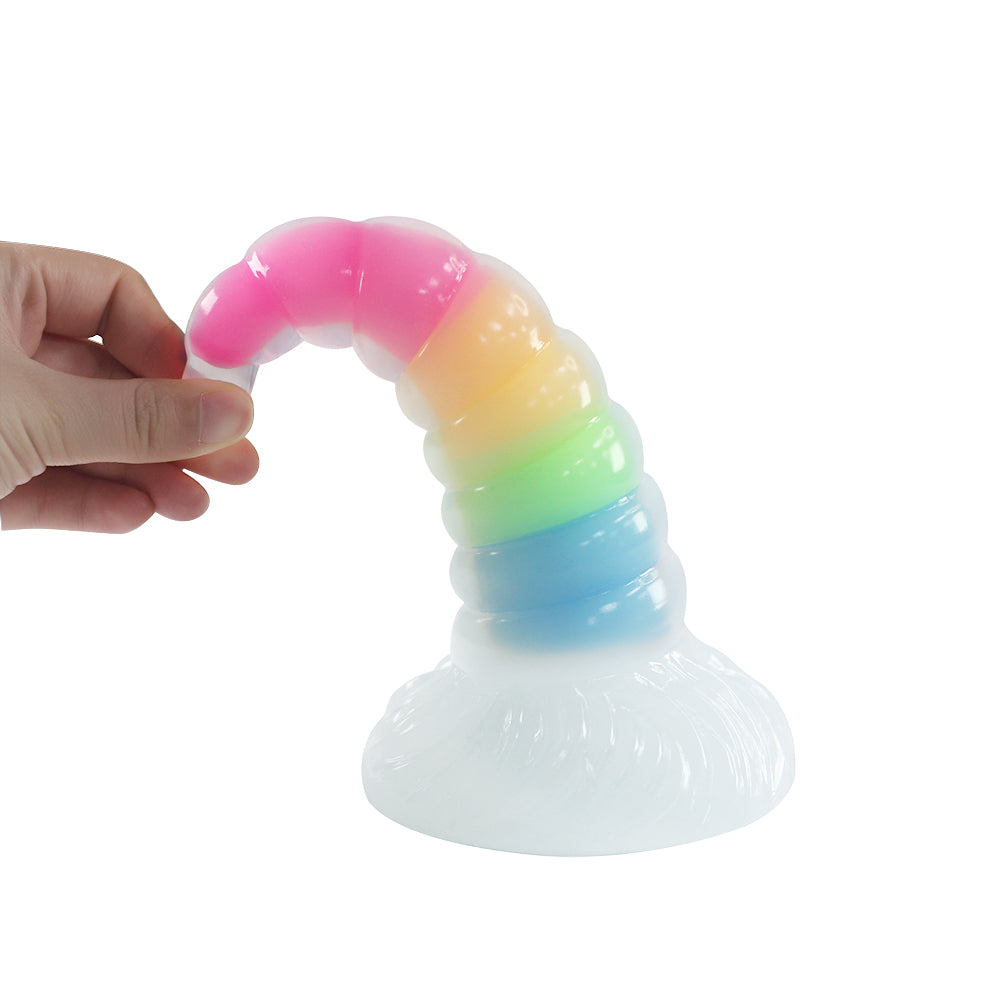 Rainbow Glowing Unicorn Dildo