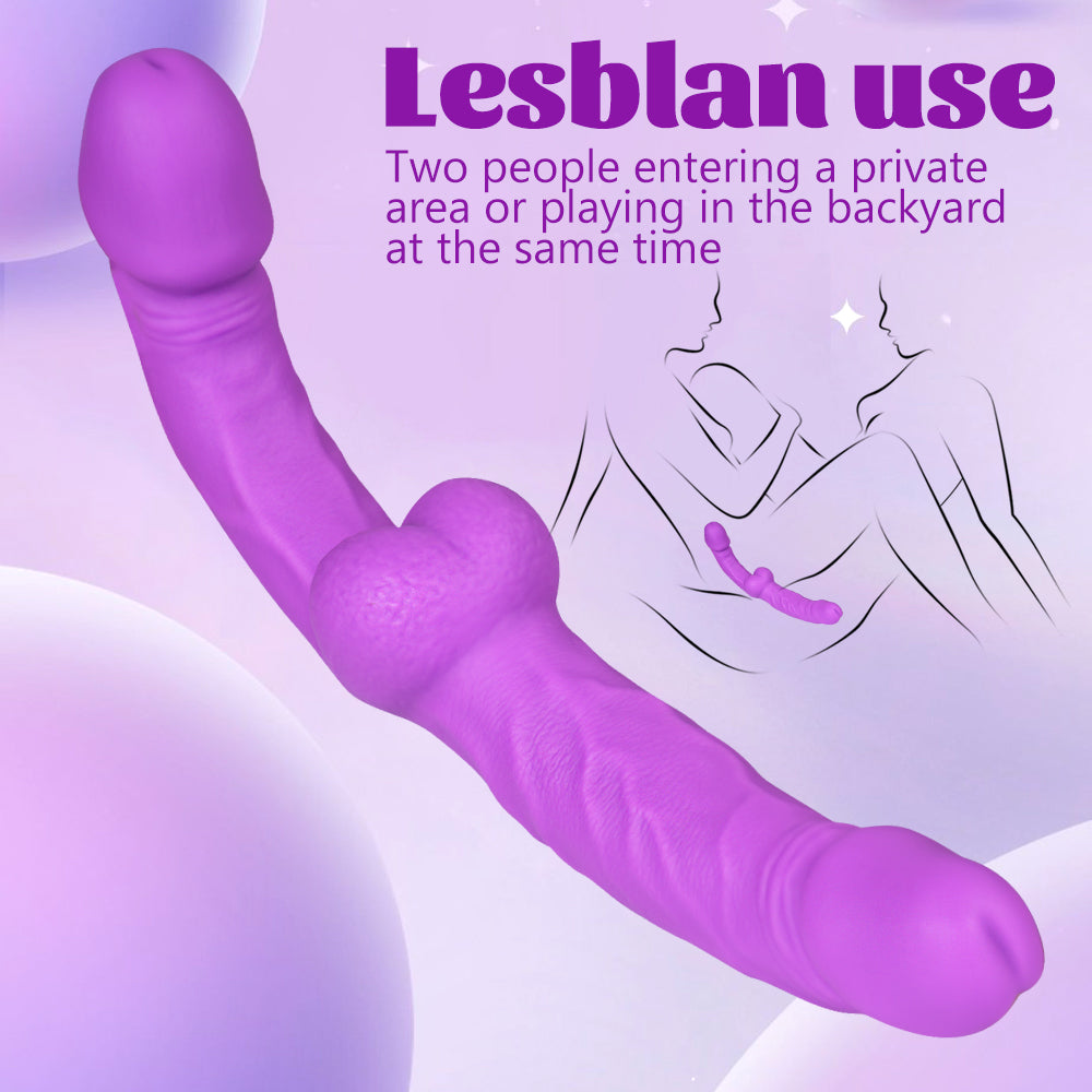Double Ended Realistic Female Wear Strapless Dildo