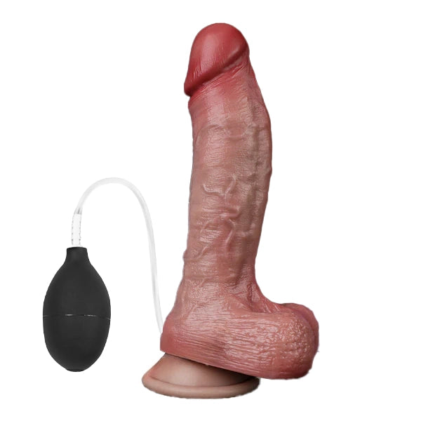 7 Inch Pump Adult Toys Inflatable Ejaculating Dildo