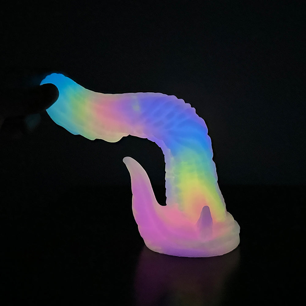 Rainbow Alien Dragon Luminous Anal Dildo