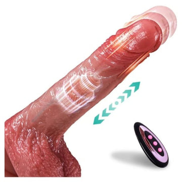 7 Inch Realistic Remote Control Vibrating Thrusting Dildo