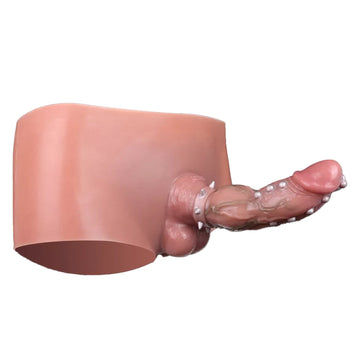 7 Inch Spiked Rivet Hollow Dildo Panties