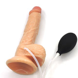 Load image into Gallery viewer, Flesh 8 inch Realistic Squirting Dildo