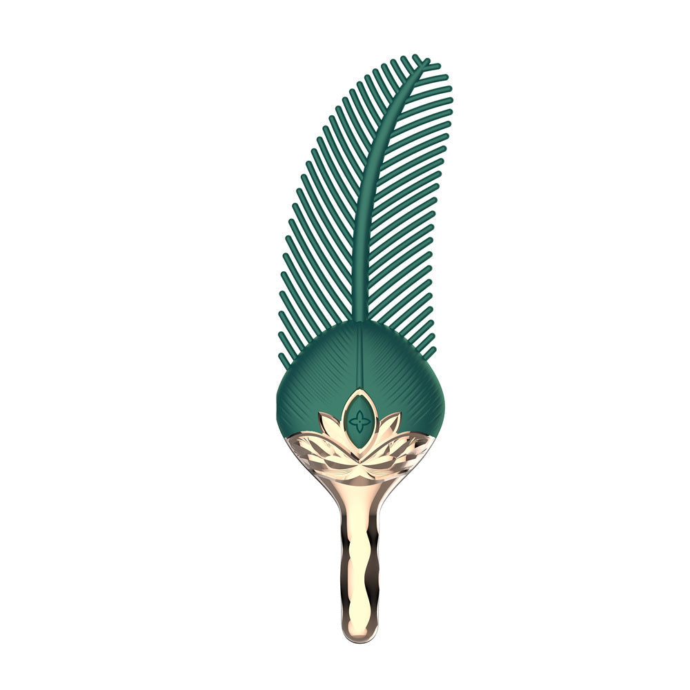 Green Vibrator Peacock Feather WaterProof Small