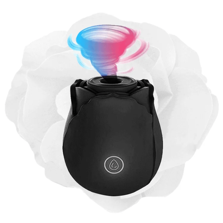Black Rose Vibrator Clit Stimulator Toy