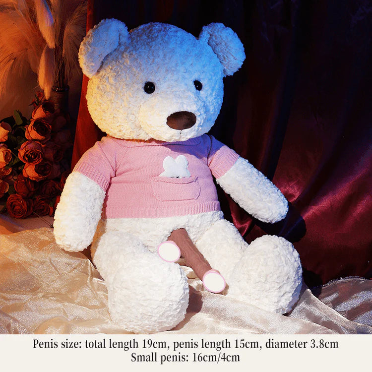 Teddy Bear Plush Sex Pillow with Hidden Dildo