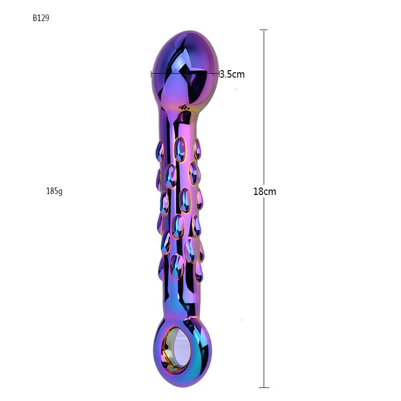 Electroplated Glass G-spot Anal Dildo