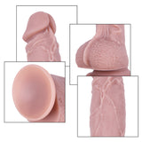 Load image into Gallery viewer, Soft Flesh Pink Silicone Realistic Dildo