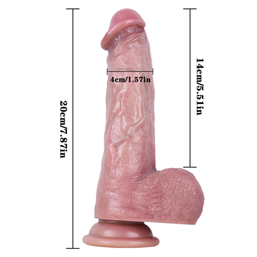 Slim Flesh with Ball Realistic Dildo