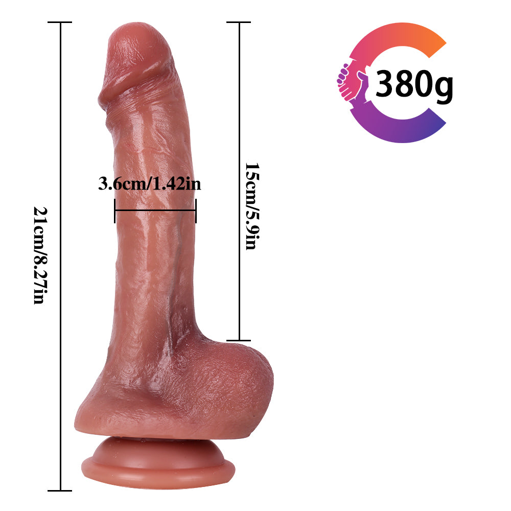 Ultra Realistic Dildo Harness 8 Inch