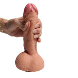 Load image into Gallery viewer, 8 Inch with Balls Waterproof Realistic Dildo