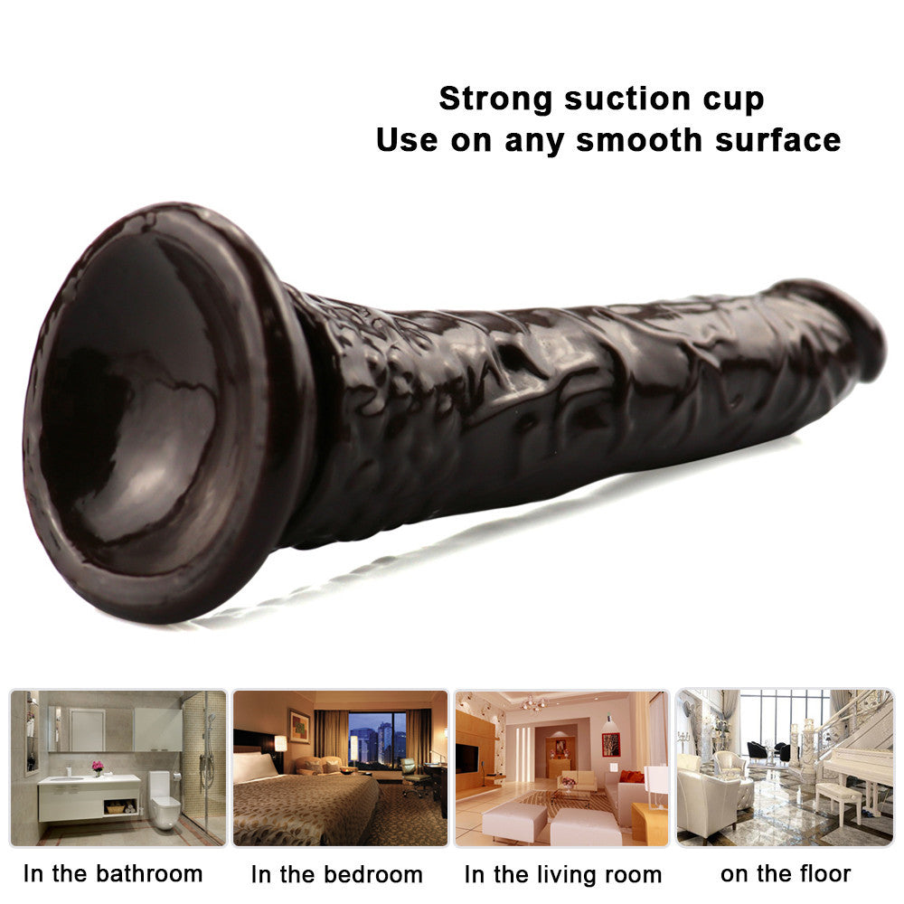 8 Inch small straight coffee dildo