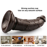 Load image into Gallery viewer, 6-inch coffee dildo