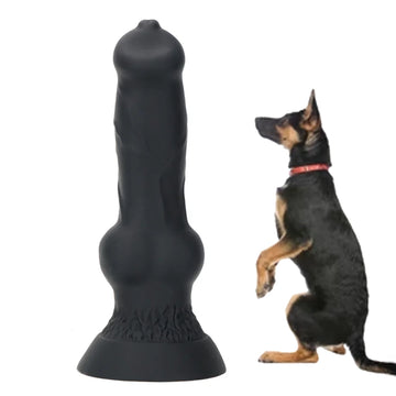 Black Giant Custom Dog 10 Inch Dildo