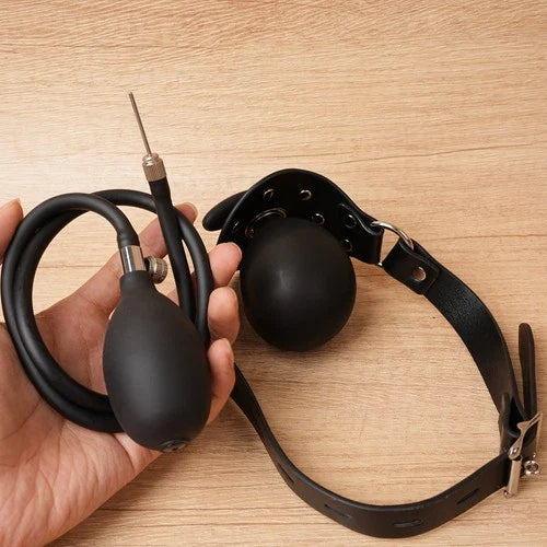 Open Mouth Silicone Bondage Inflatable Gag