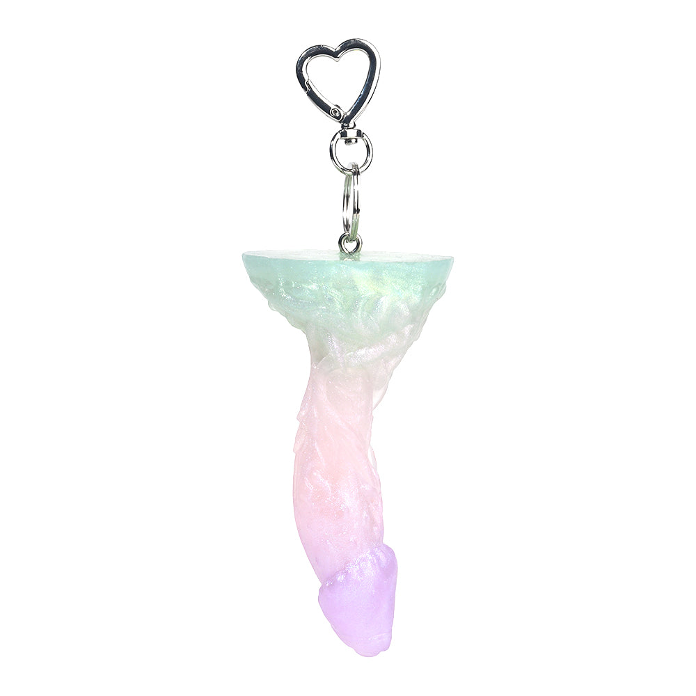 Customizable 8 Inch Silicone Fantasy Curved Dildo