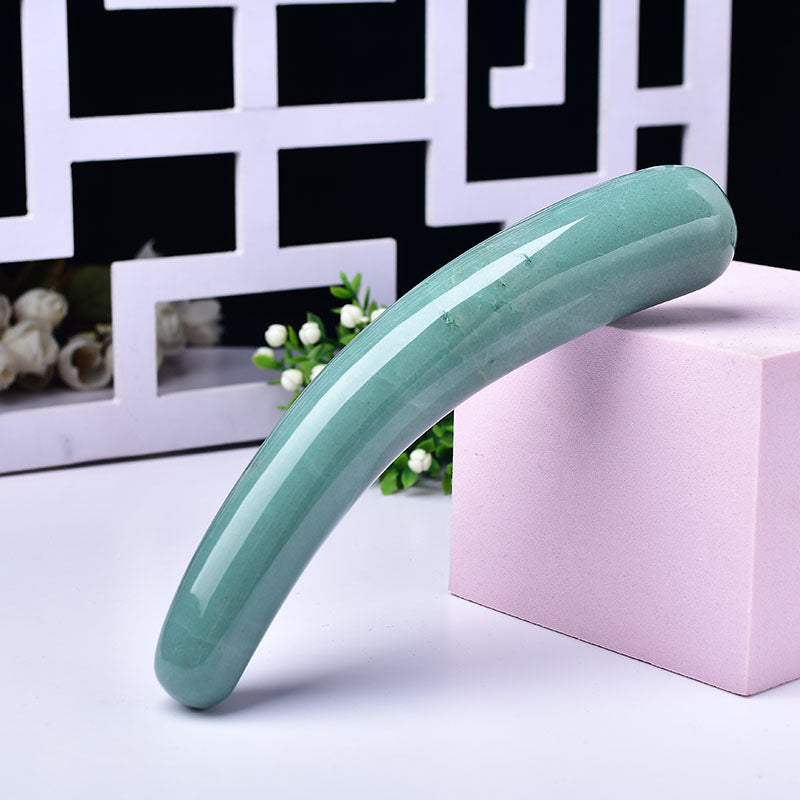 Green Aventurine Curve Dildo