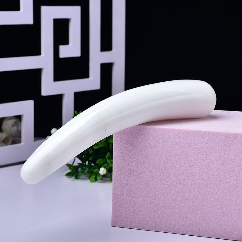 White Jade Crystal Dildo