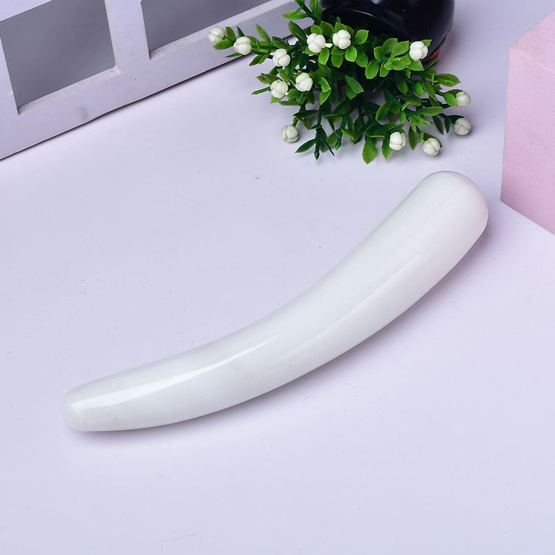 White Jade Crystal Dildo