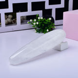 Load image into Gallery viewer, Large white transparent crystal dildo