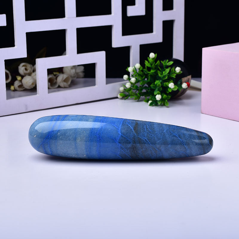 Blue Aventurine Crystal Dildo