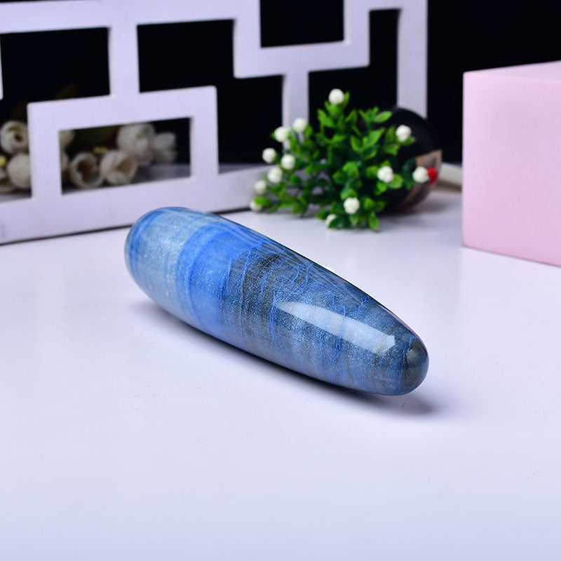 Blue Aventurine Crystal Dildo