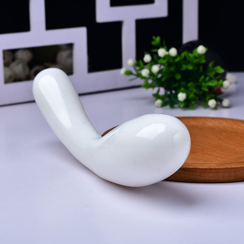 White Jade Crystal Dildo