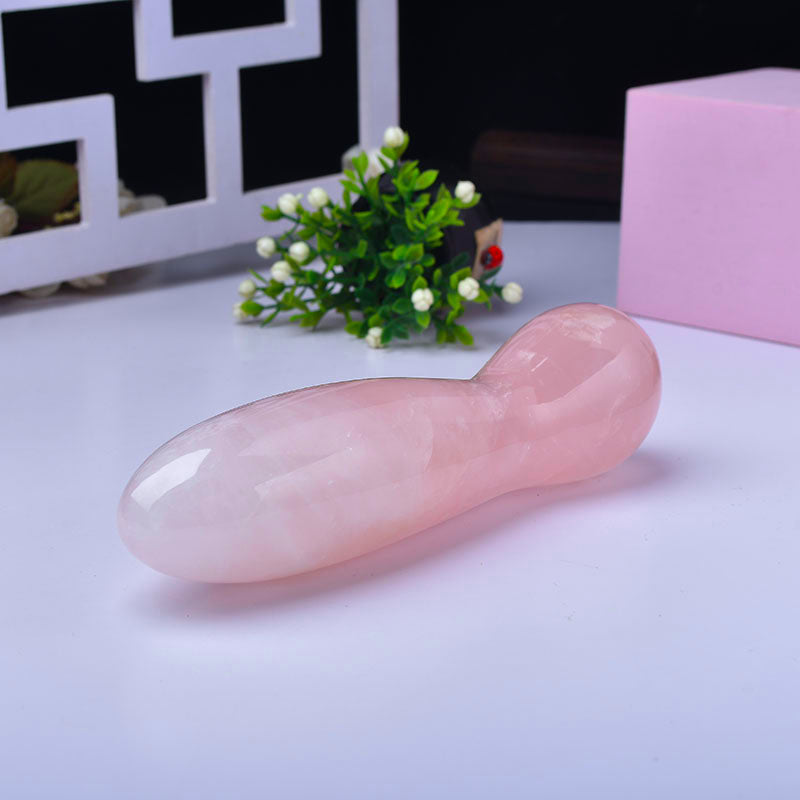 Simulation pink crystal dildo