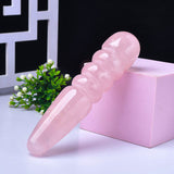 Load image into Gallery viewer, Four ring pink crystal dildo