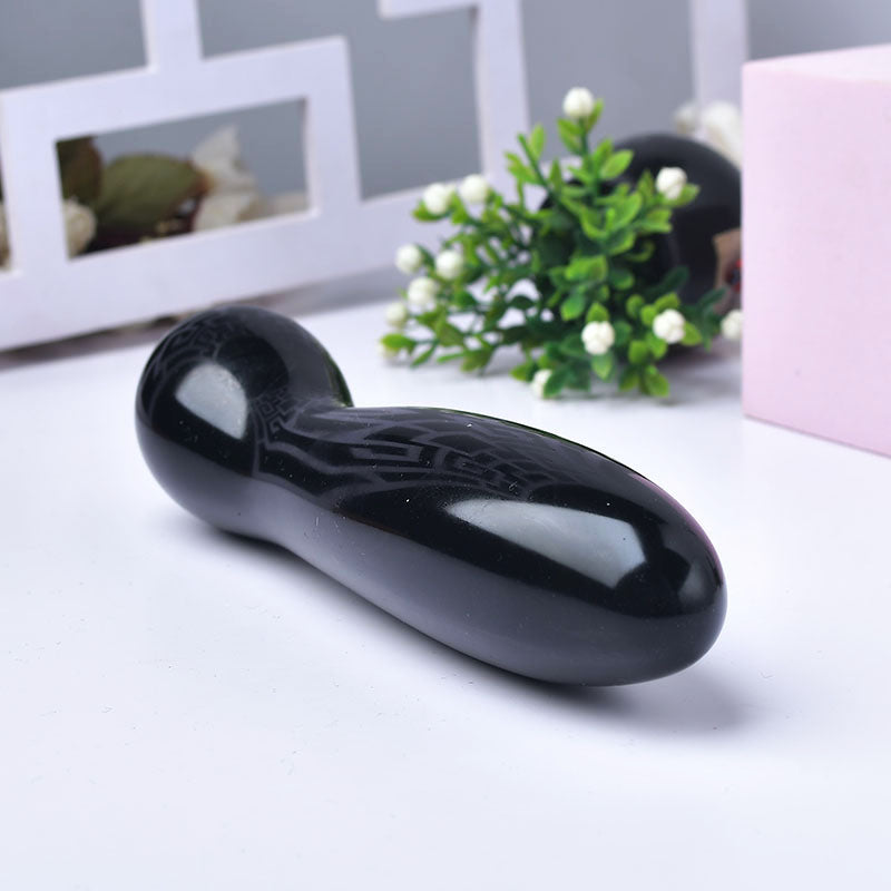 Obsidian Medium Thin Dildo