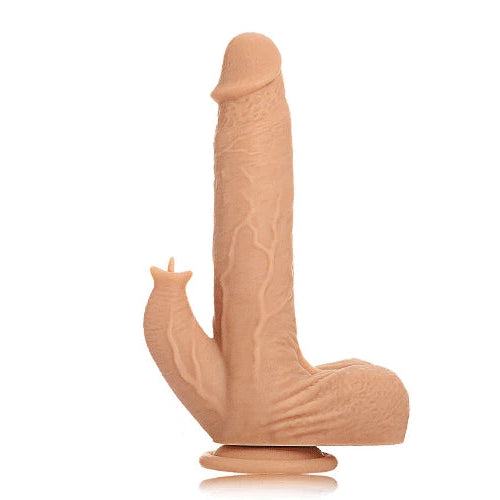 8 Inch Remote Control Vibrating Thrusting Rabbit Dildo