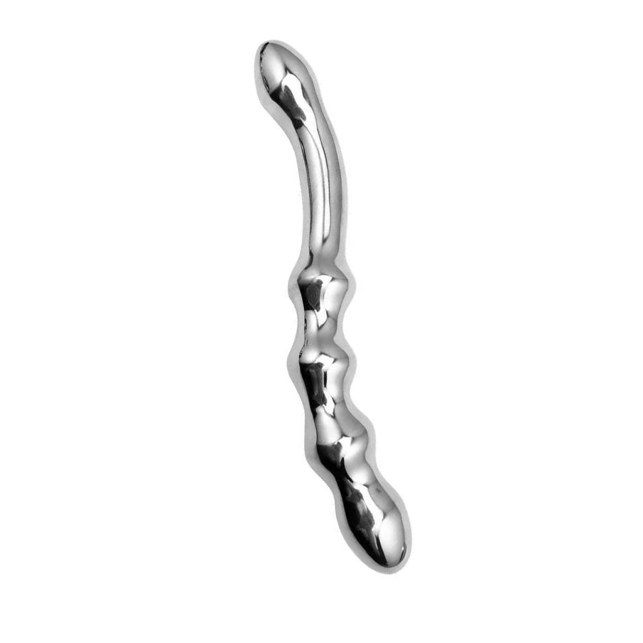Double Head Temperature Game Metal Dildo