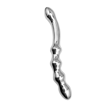 Double Head Temperature Game Metal Dildo