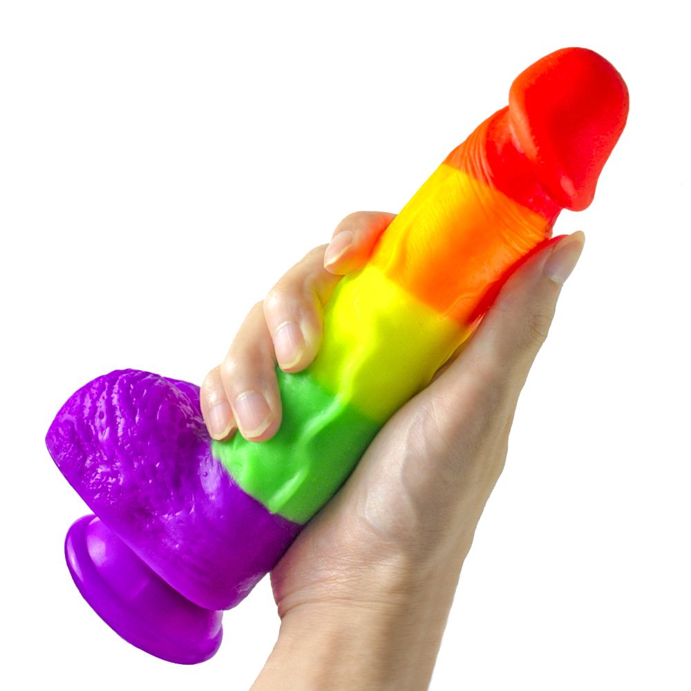 4 sizes of Realistic Rainbow Dildos